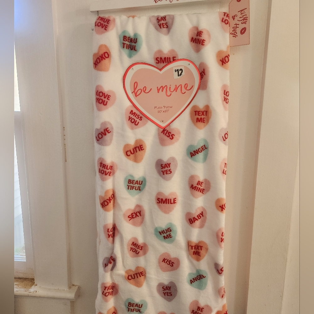 Be Mine Plush Throw Blanket